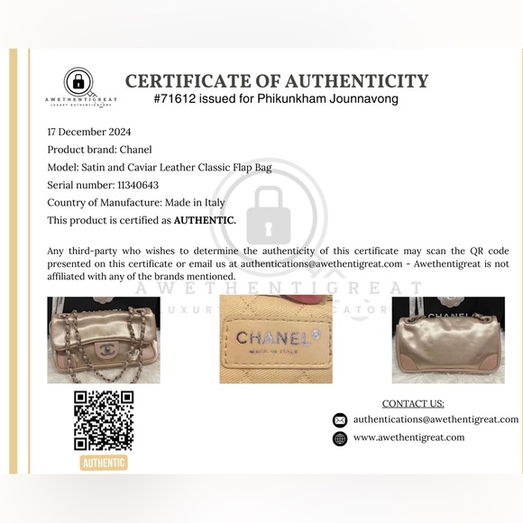 🤍Chanel classic satin single flaps 🤍 - Picture 14 of 14